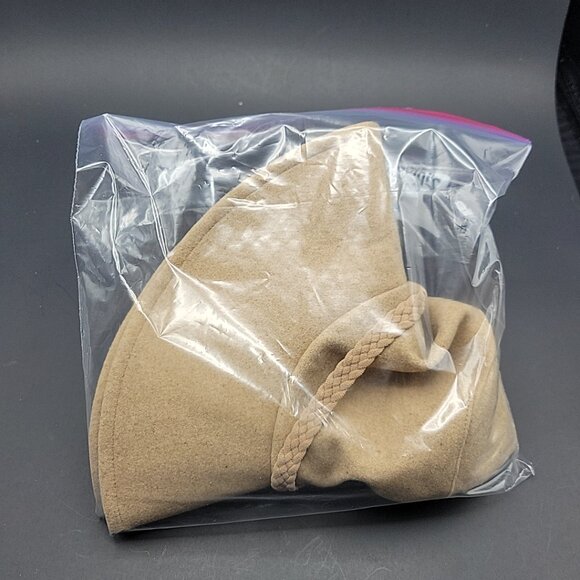 ASN The Harper Floppy Hat Tan Brown Wool Blend 15.35"x15.35"x3.94" NWT - Picture 6 of 7